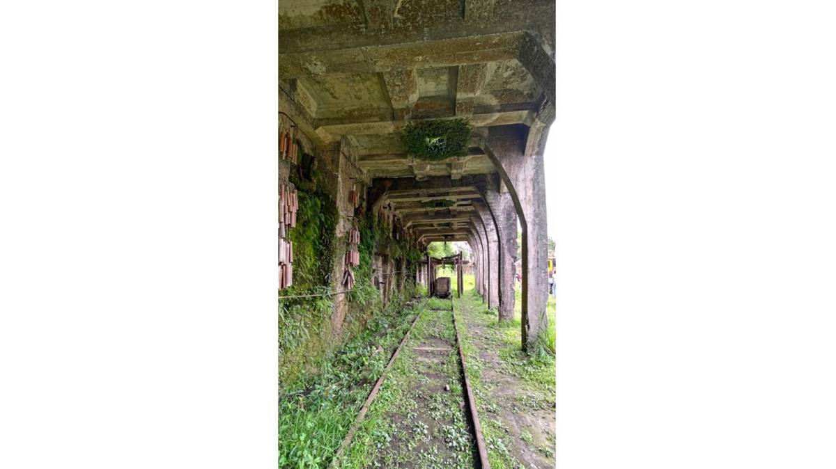 將煤礦運至選洗煤場的軌道動線