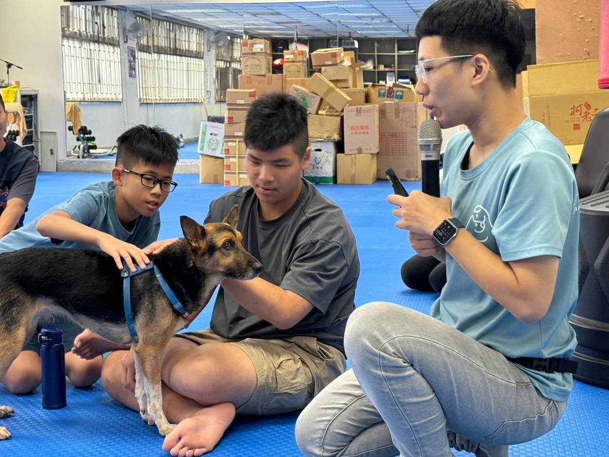學員與療癒犬相見歡