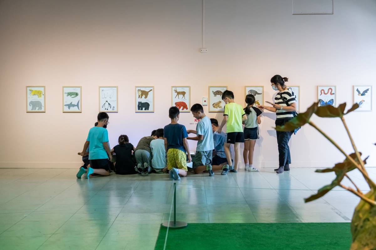 兒美館《親愛的動物們》展場一隅。（高美館提供）