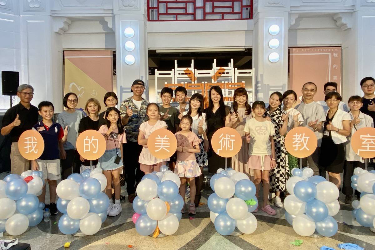 國立臺灣藝術教育館推出美感體驗年度主題展「我的美術教室」，今天(19日)在南海書院第1展覽廳舉行開幕儀式。(記者蘇瑞雯拍攝)