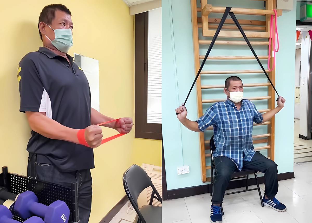達哥努力復健改善手術後遺症，希望能盡早工作養家
