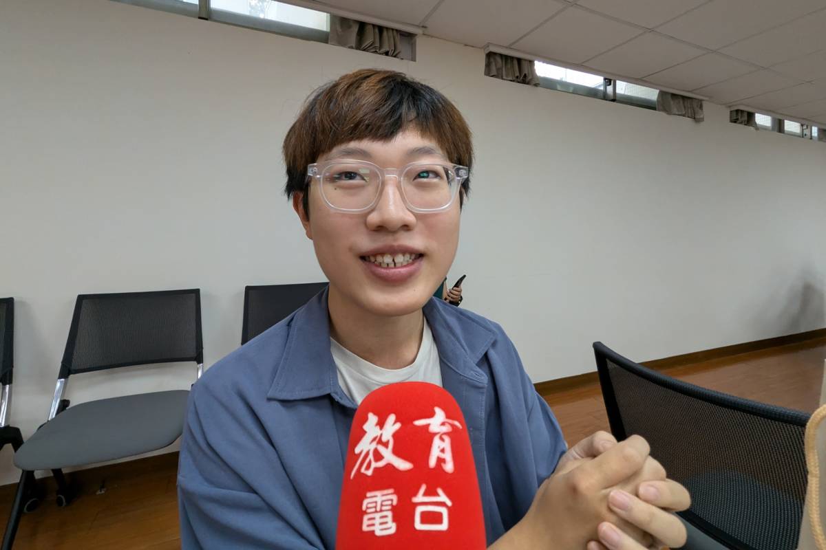 慈濟大學傳播學系學生陳銘鴻，希望在研習活動學習到更多廣播節目製播技巧