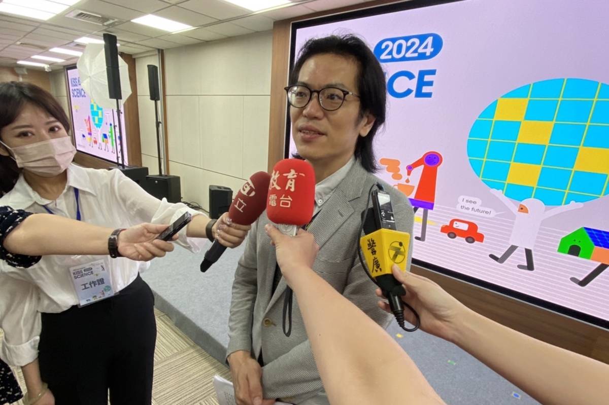 國科會副主委陳炳宇表示，國科會從2019年開始，每年舉辦Kiss Science活動，今年邁入第6屆，場域分布全臺18個縣市。(記者蘇瑞雯拍攝)