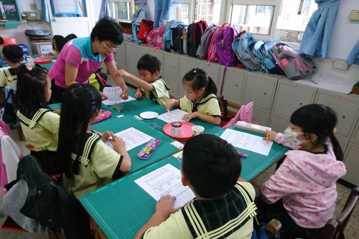 一年級學生透過學習單認識「大豆三兄弟」（圖源：文昌國小）