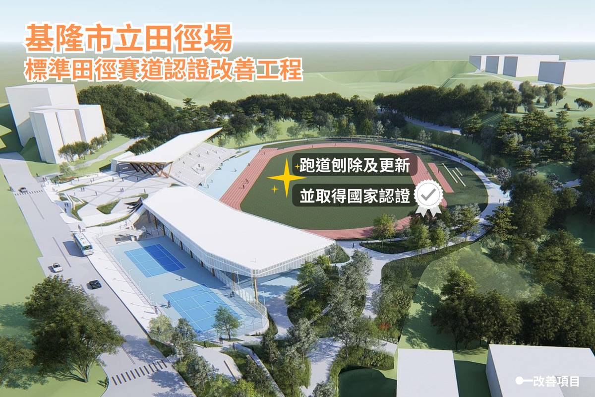 基隆市立田徑場改善圖