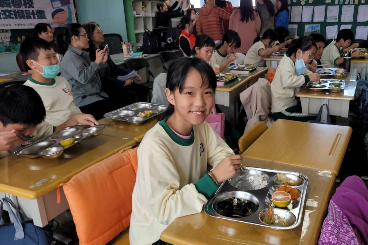 2024臺日韓學校午餐交流 臺中國小孩子用味蕾遨遊國際