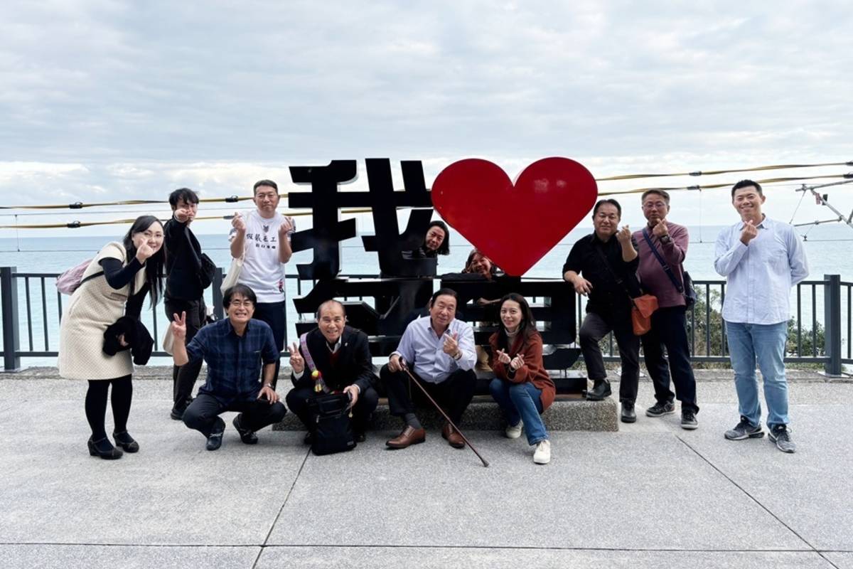 日本佐賀縣太良町長永淵孝幸率團3度訪問臺東，希望促成雙邊各領域合作，深化地方連結、文化交流。