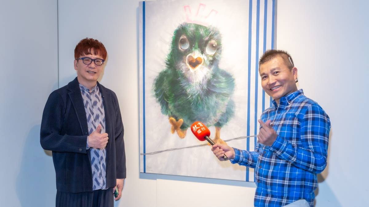 藝術家楊鼎献老師與常罡合影