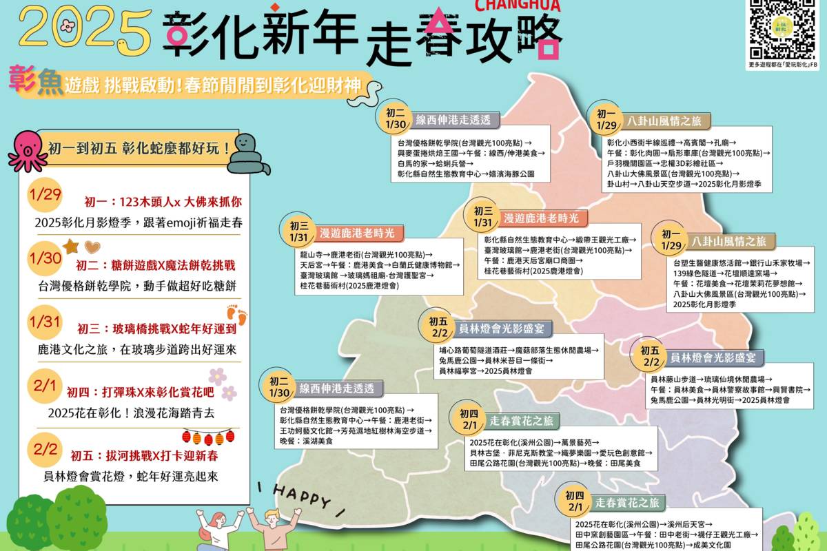 2025彰化新年走春攻略（圖源：彰化縣政府）