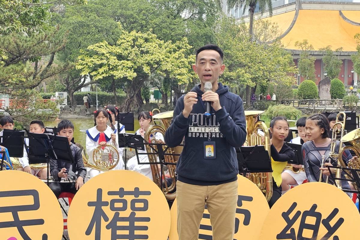 國父紀念館王蘭生館長表示，「翠湖青少年戶外音樂會」提供青少年學生展現多元才藝的舞臺

