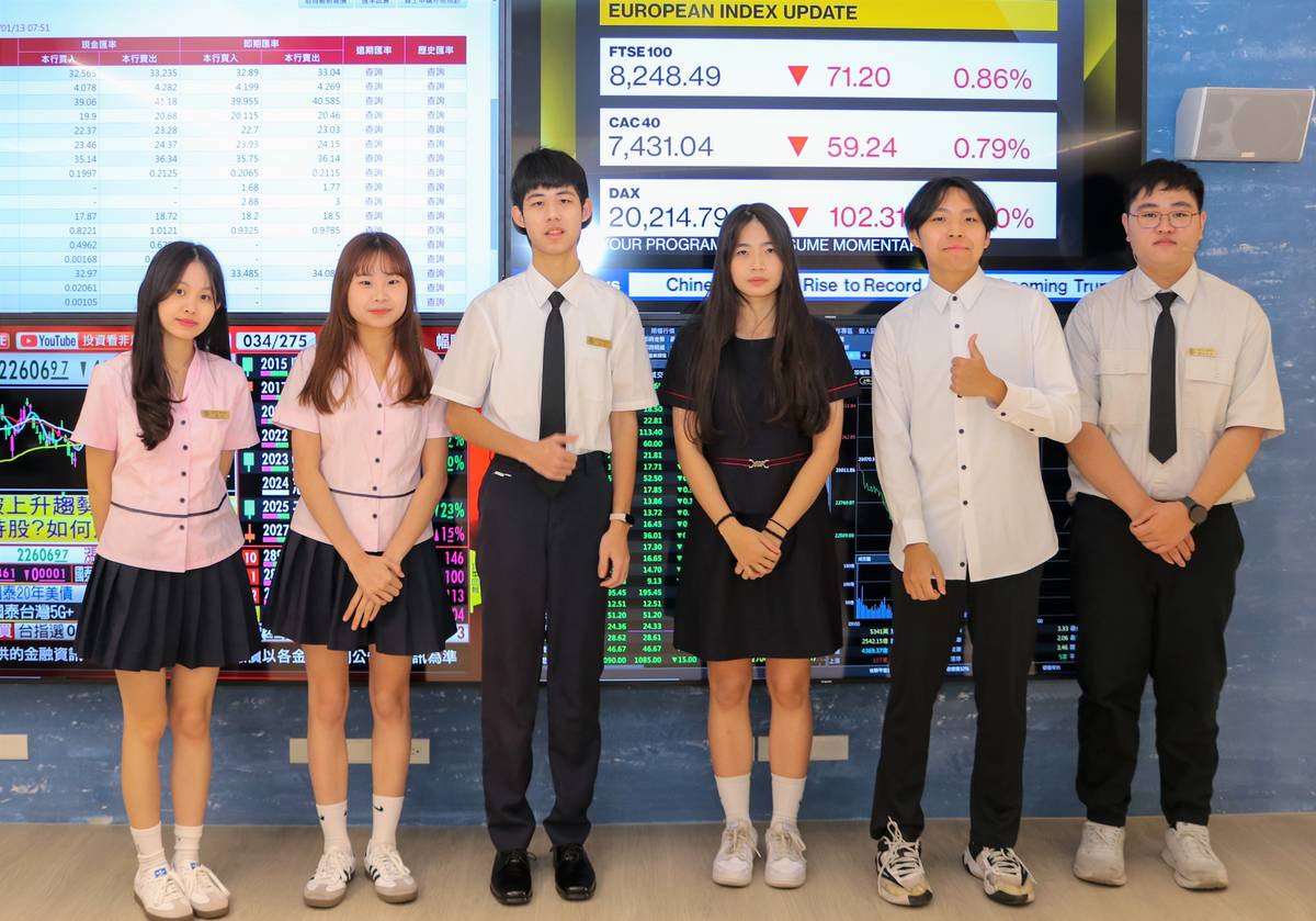 三重商工學生在金融育才中心實習金融領域業務