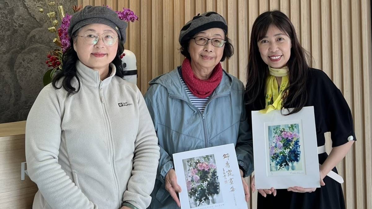 圖3-3 玫瑰畫家 邱秀霞女士 作品《迎春》