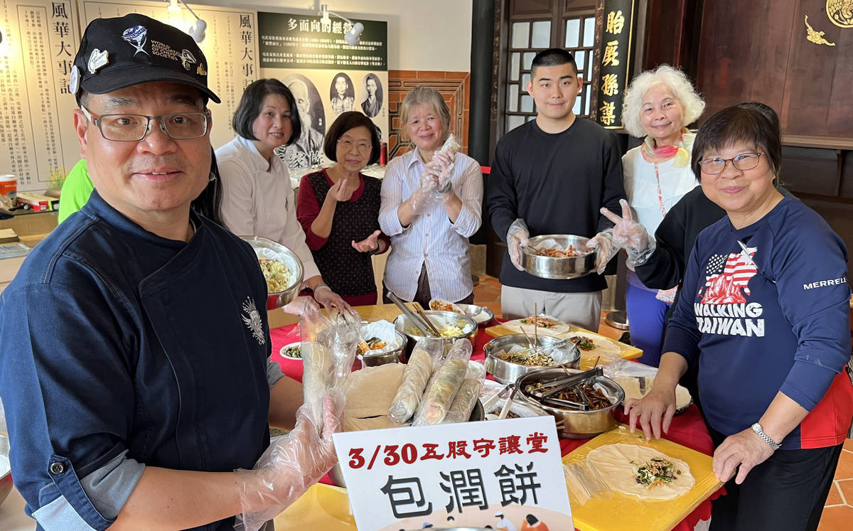 詩味清明！五股守讓堂號召百人包潤餅，捲起春天的詩意畫卷