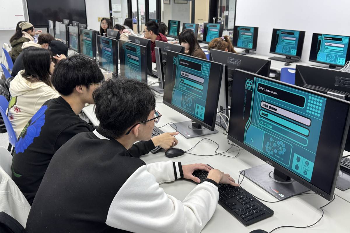 元智大學中文系同學上課畫面。(元智大學提供)
