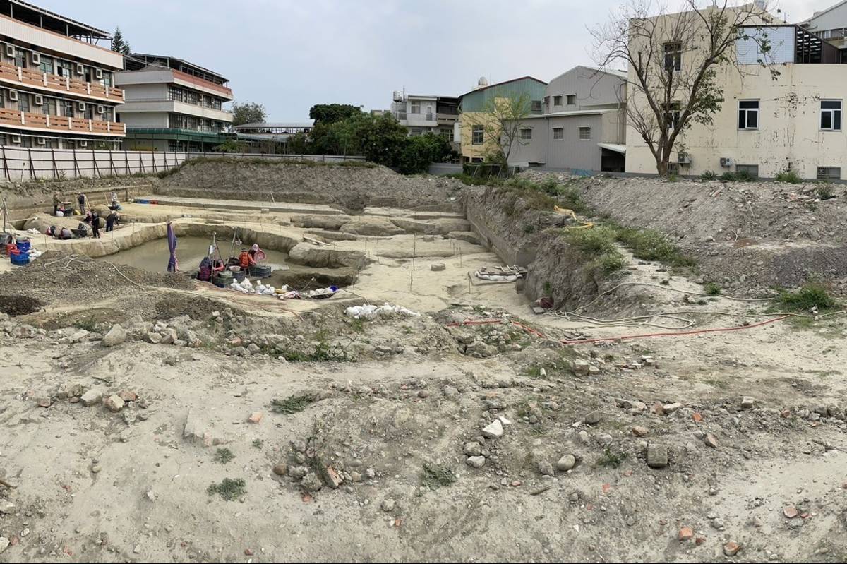 中社遺址考古現場（圖源：建國國小）