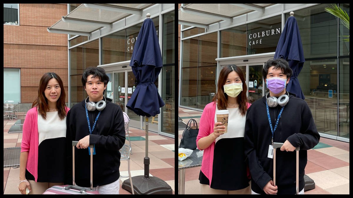 Niccolo with mom Amy at Colburn School
.
岳岳跟媽媽心如在柯爾本音樂學院
