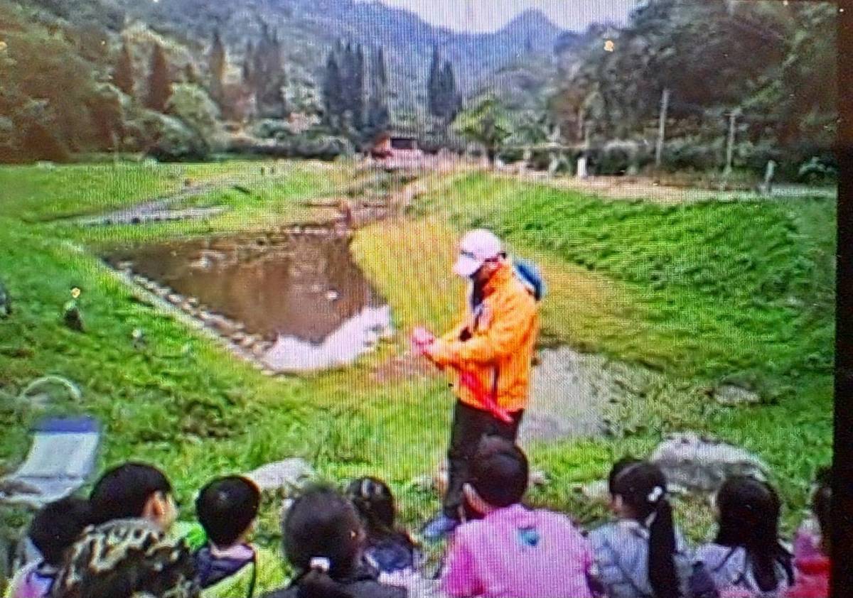 為國小學生導覽 金瑞治水園區