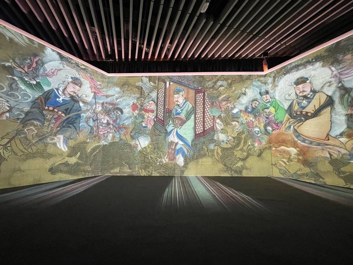 故宮「神出鬼沒—新媒體藝術展」打造創新互動體驗，勇奪展覽體驗類金獎。(故宮提供)