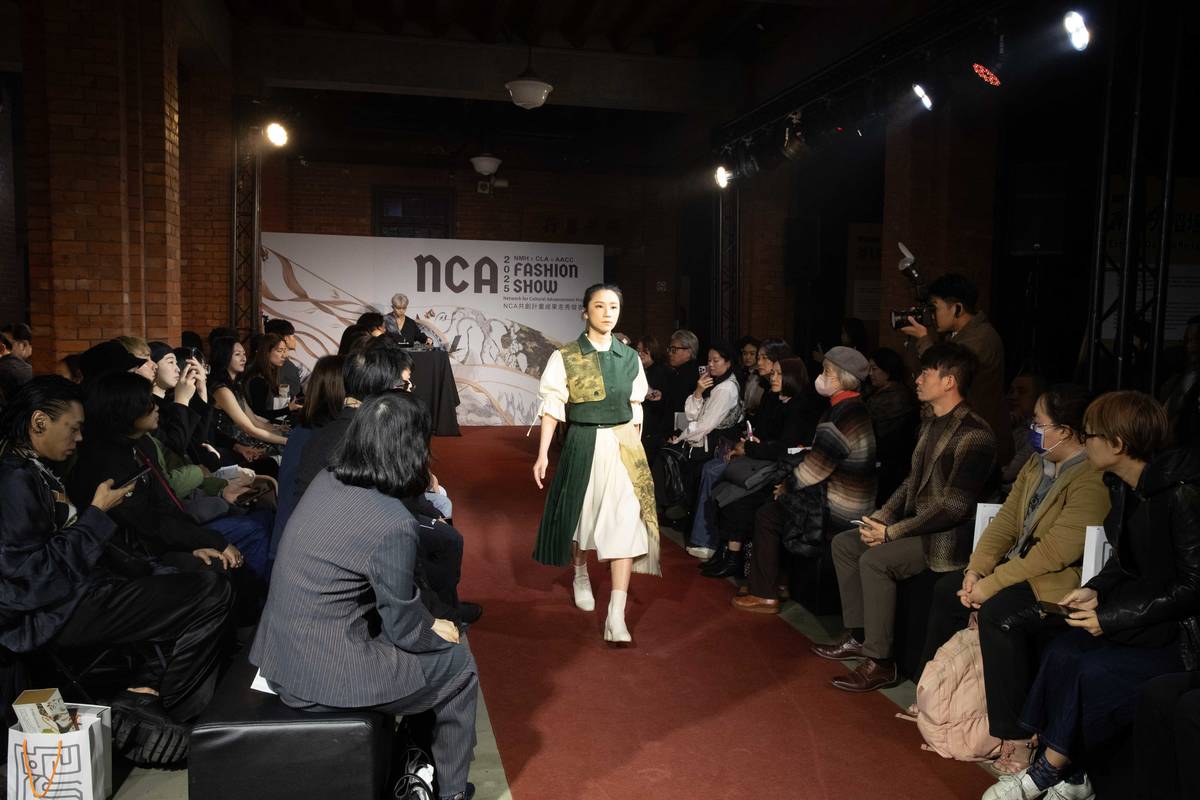 史博館「NCA時尚秀」呈現青年設計師以時尚元素演譯溥心畬作品《鳳凰閣秋景寫生》