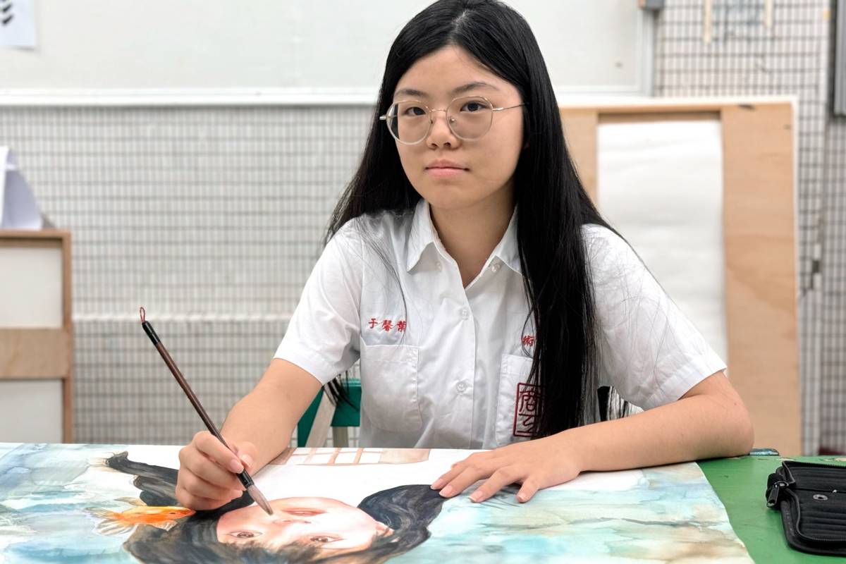 復興商工美術科葉馨于同學水彩創作