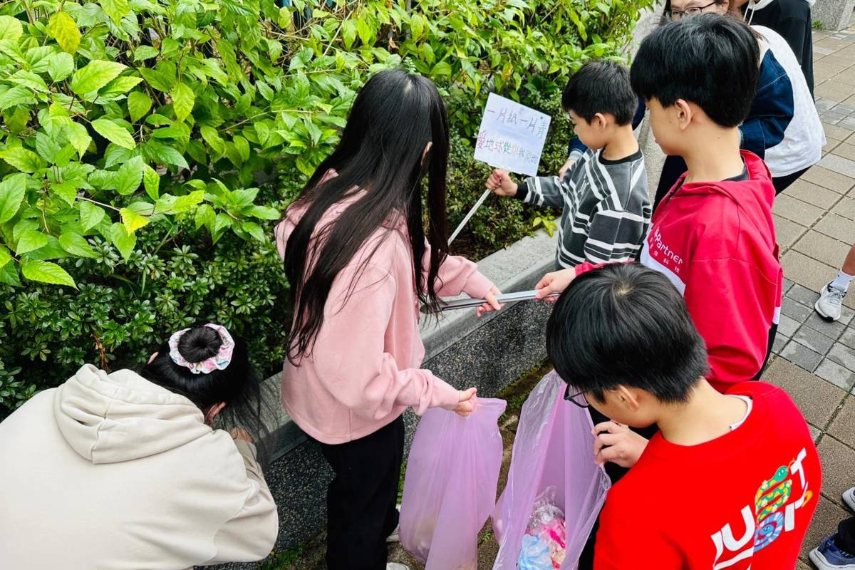 北市新和國小學生發起「校園圍籬我守護」行動，希望能改善學校周邊的環境整潔