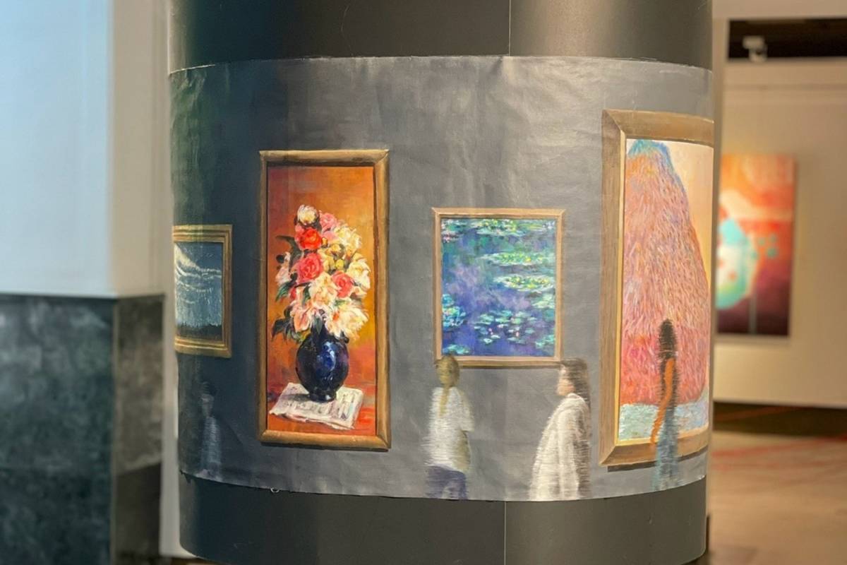 臺北市立中正高中美術班學生的立體裝置藝術作品