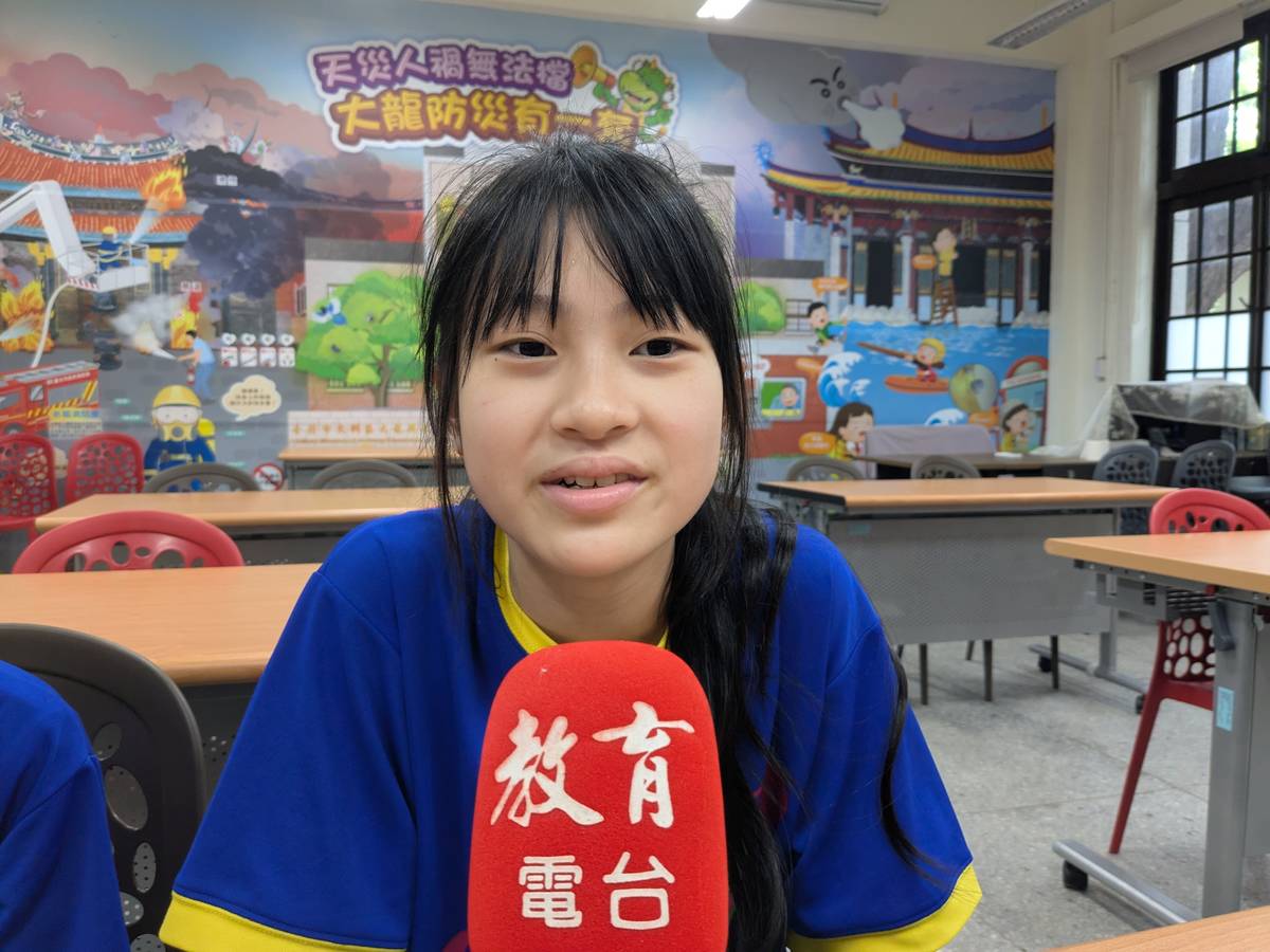學生廖偲羽表示，這次闖關活動不但好玩，也能學習到很多過馬路時的交通安全知識