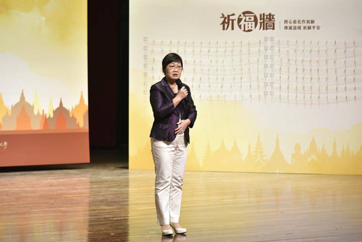 僑委會委員長徐佳青關懷緬甸僑生 (僑委會提供)