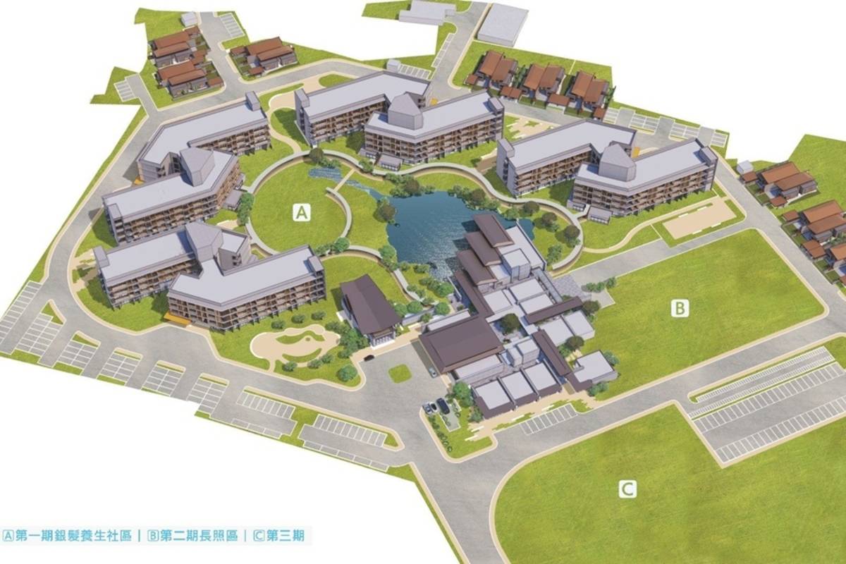 全國最大面積公有地長照園區「日昇月好海岸村」今(15)日動土，預計2030年完成硬體開發。