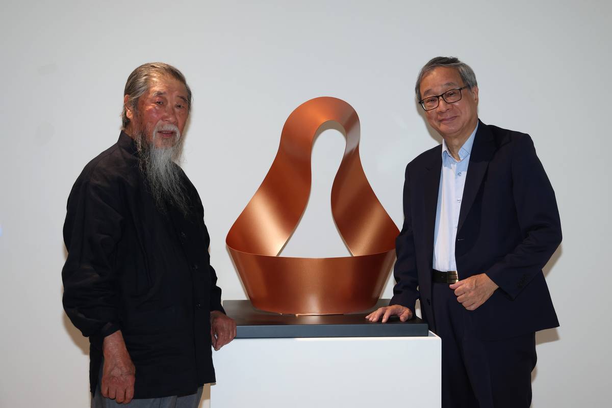 國立歷史博物館今（21）日舉辦「穿越世代－李再鈐個展」開幕儀式。(史博館提供)