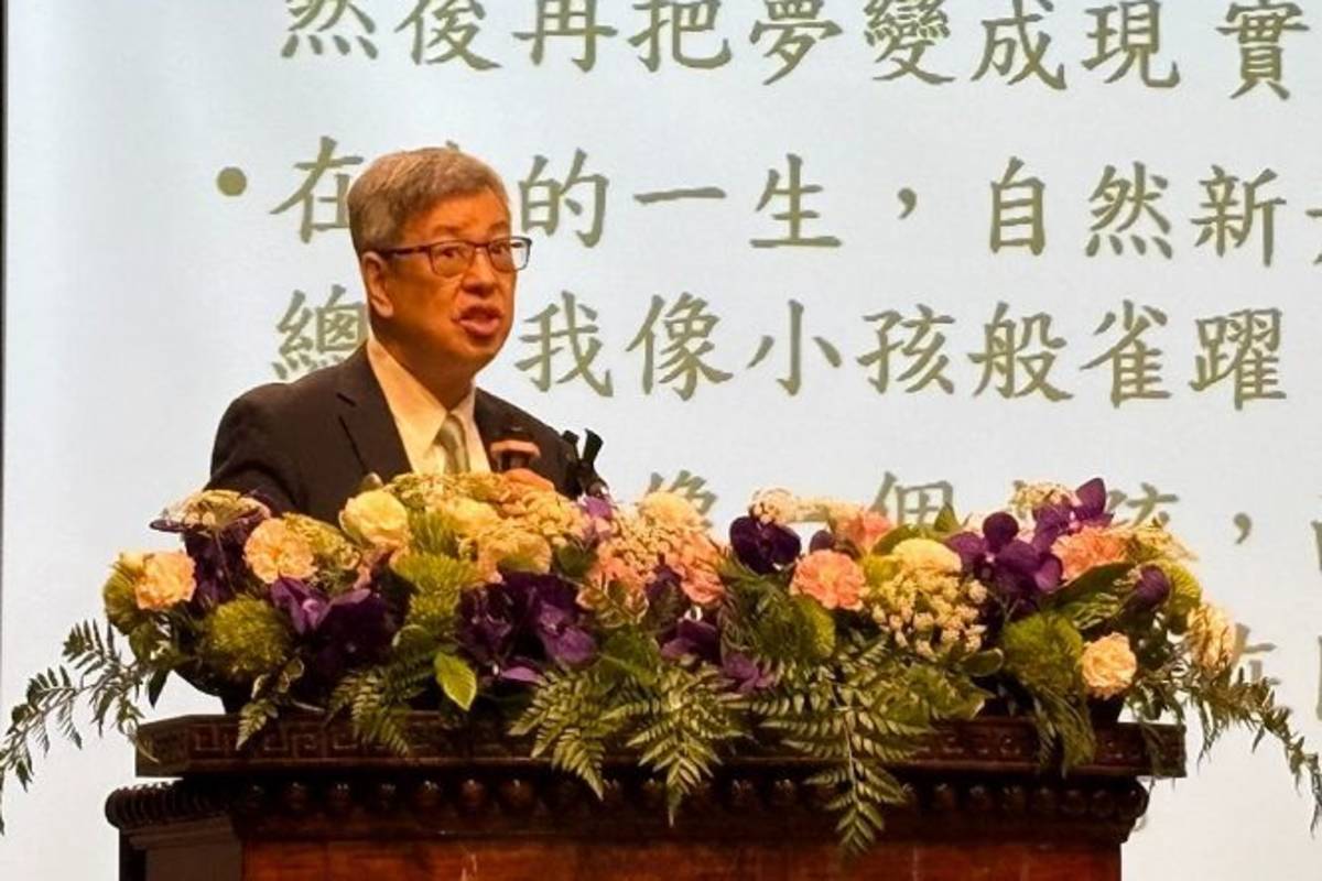 前副總統陳建仁於新民高中講座「人生旅程的錦囊妙計」