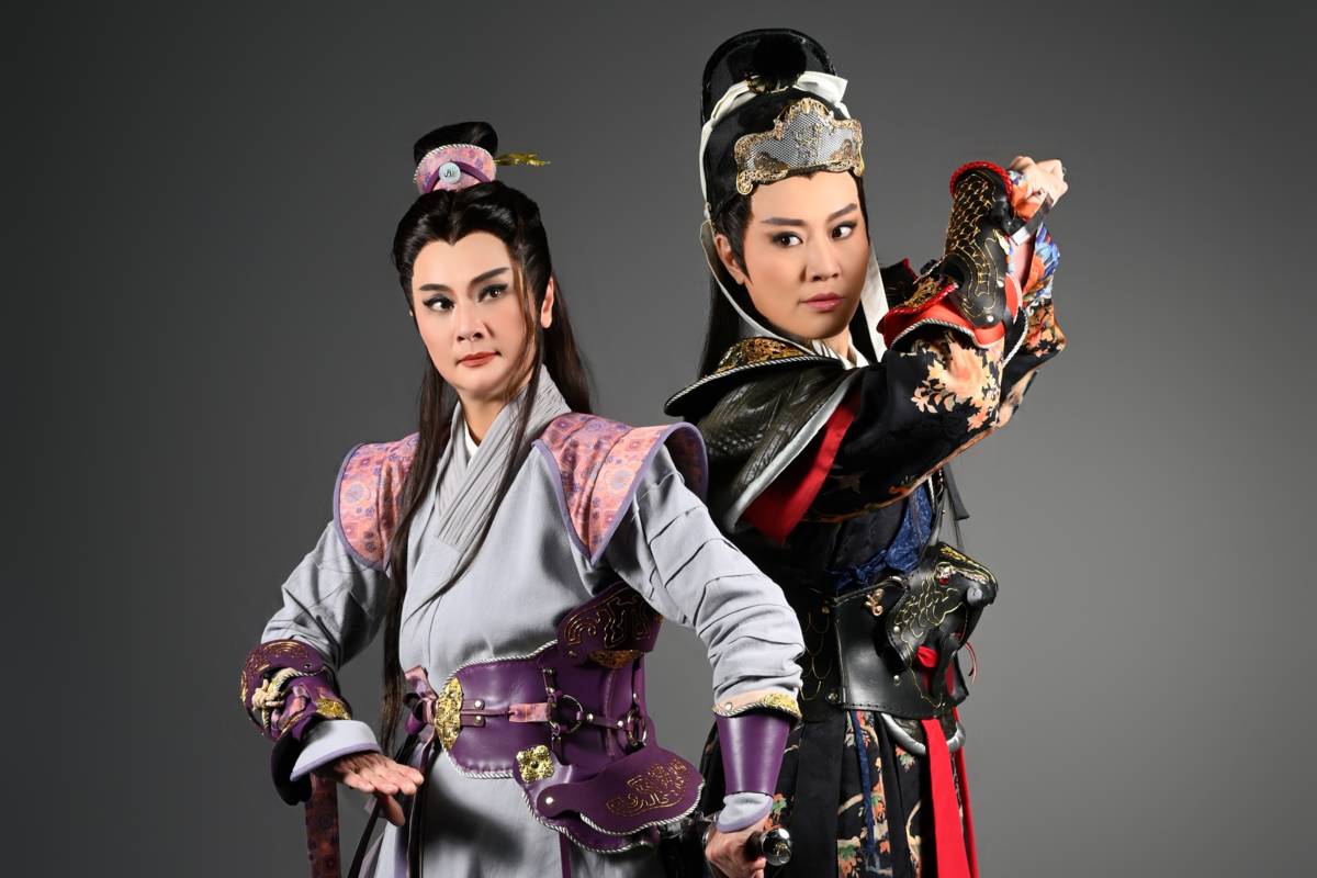 國立傳統藝術中心臺灣豫劇團《錦衣》由劉建華飾演駱成(右)、蕭揚玲飾演楚離。(傳藝中心提供)