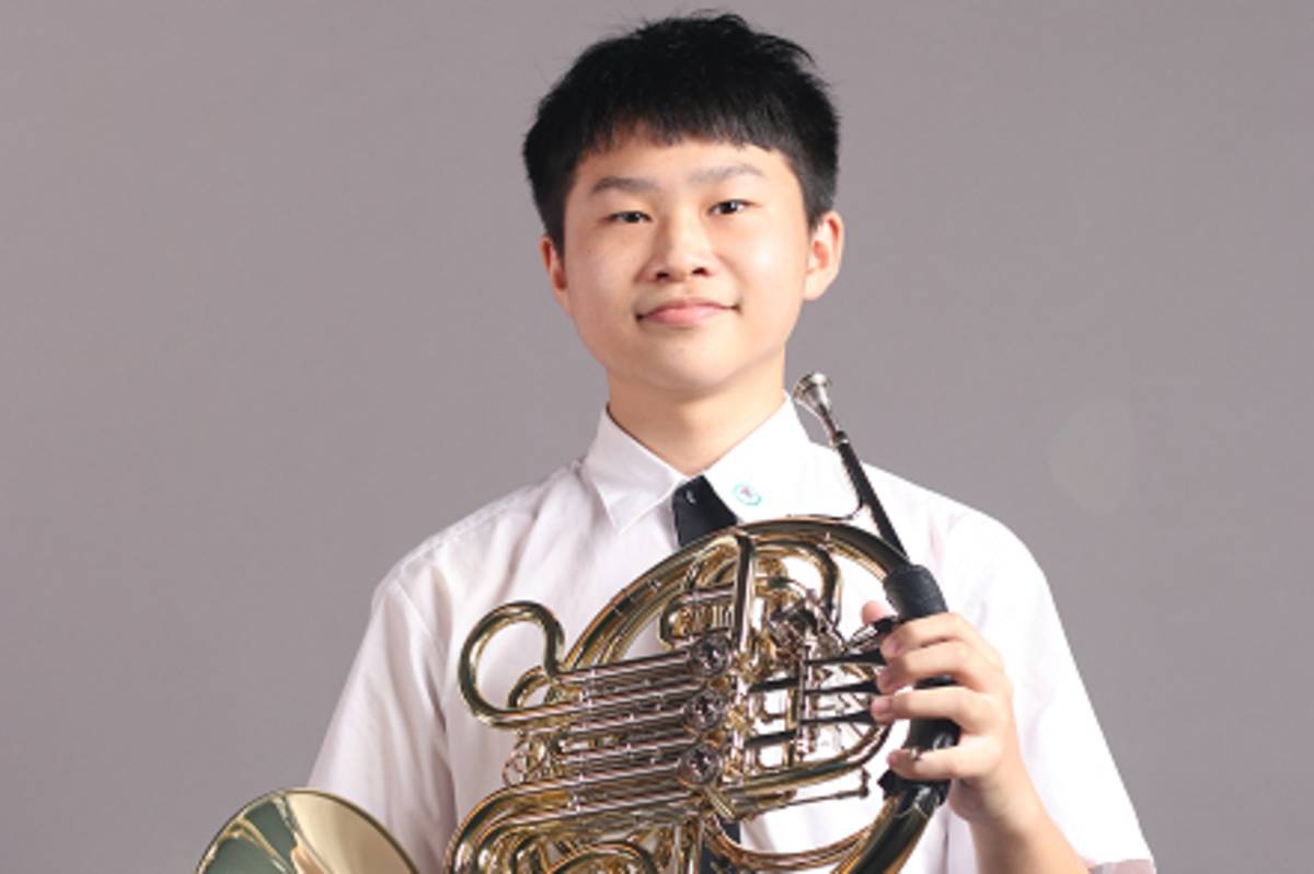 劉秉洋113學年度全國學生音樂比賽高中職A組法國號獨奏榮獲特優第一名