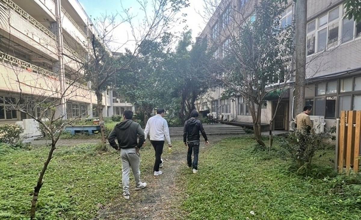 實地訪查校園環境(綠蔭草地)