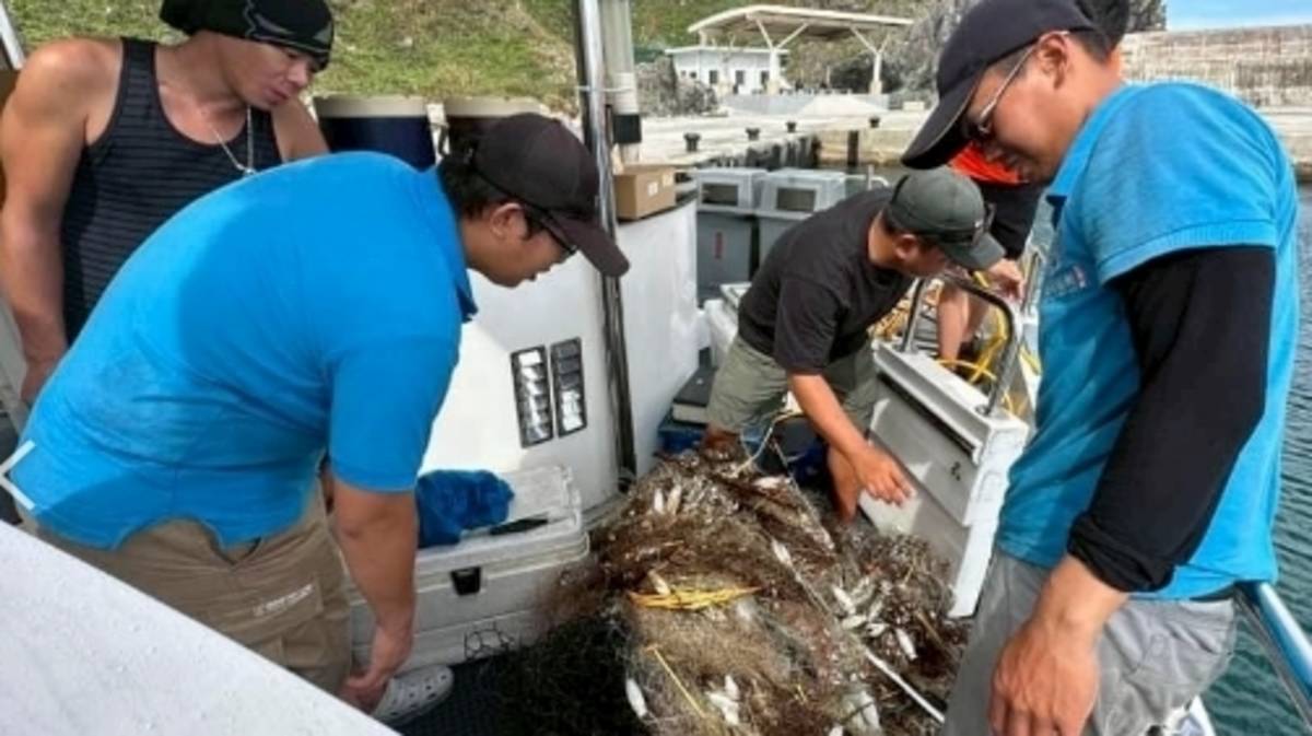 清除海洋垃圾(廢棄漁網)維護航行安全以及避免海洋生物誤食或被纏繞致擱淺死亡