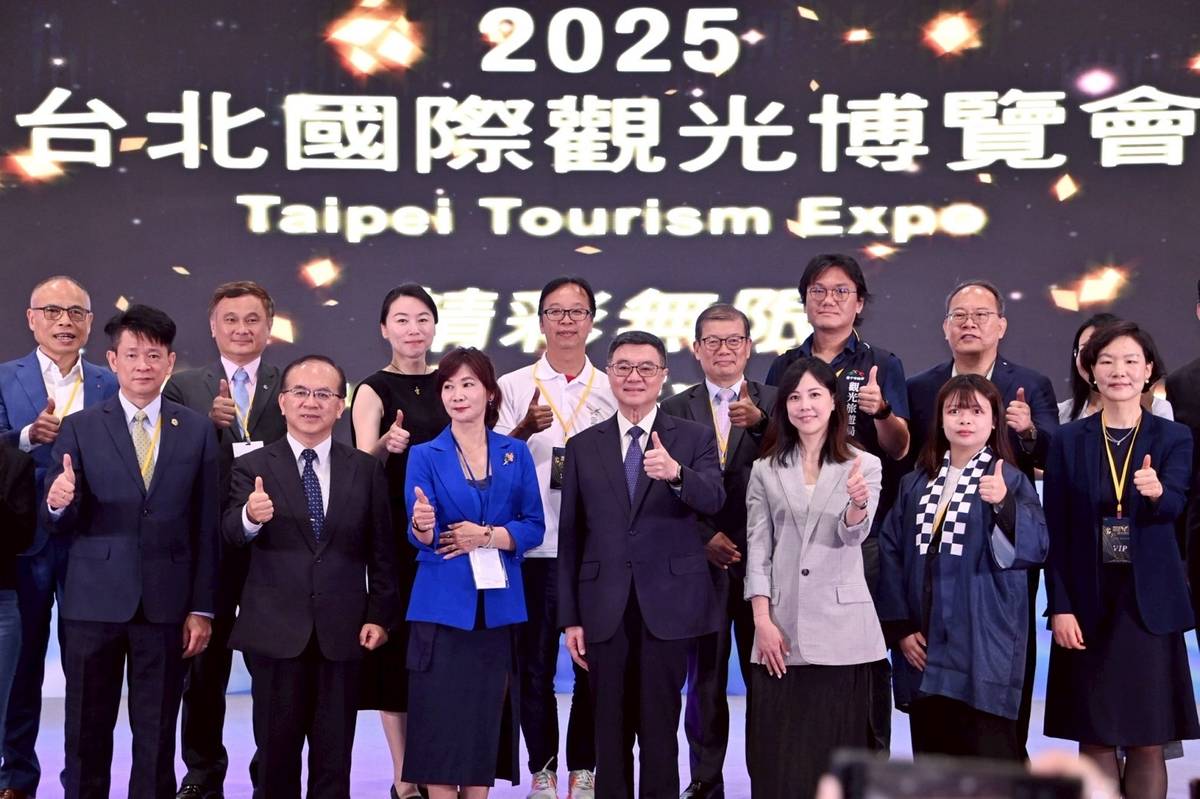 「2025第19屆臺北國際觀光博覽會」登場，行政院院長卓榮泰出席。(行政院提供)