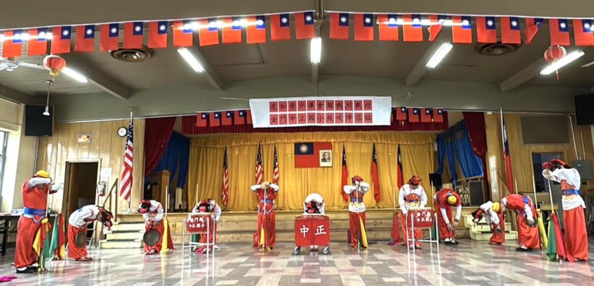 金門縣中正國小鼓吹隊赴美演出。(中正國小提供)