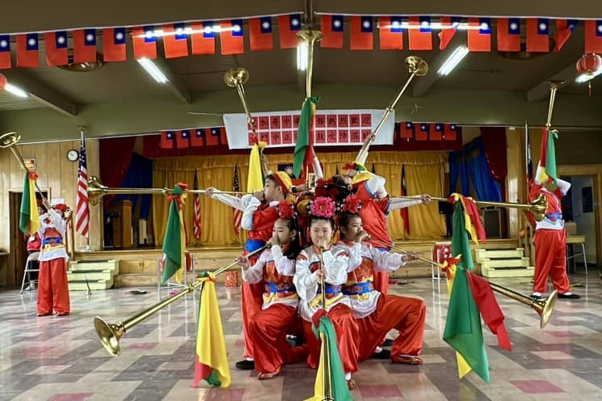 金門縣中正國小鼓吹隊赴美演出。(中正國小提供)