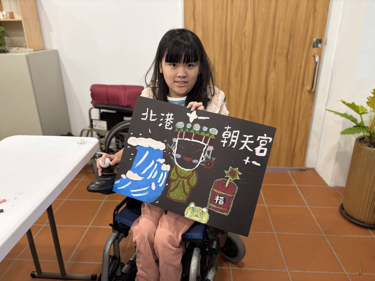 李奕霈希望未來能成為藝術治療師，幫助逆境兒少找到心靈的出口