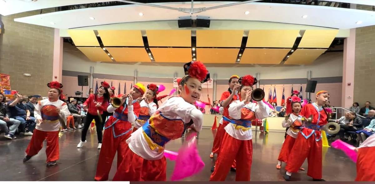 金門縣中正國小鼓吹隊赴美演出。(中正國小提供)