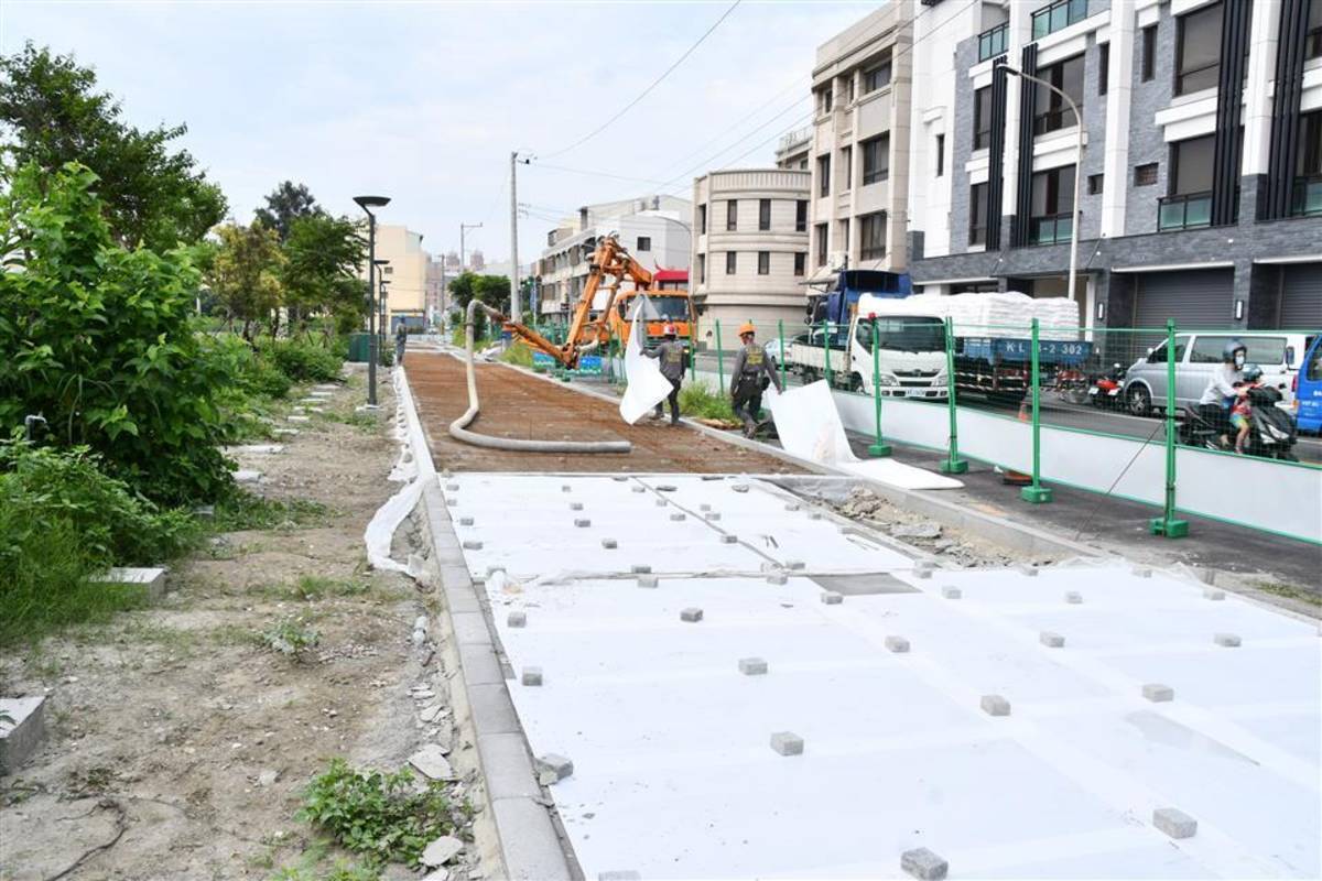 鹿江國際中小學通學環境改善計畫工程現況（圖源：彰化縣政府）