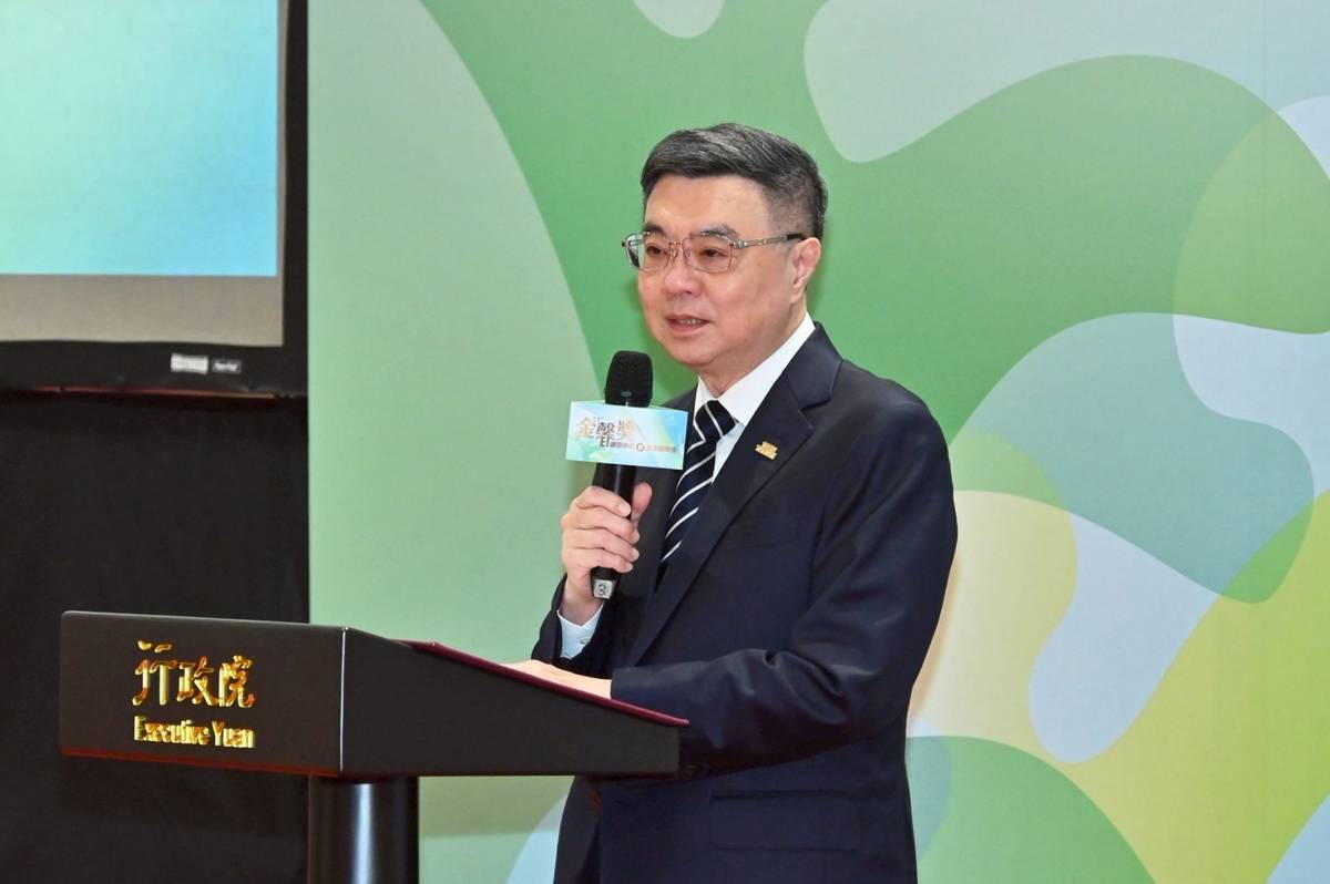 行政院院長卓榮泰出席第23屆金馨獎頒獎並致詞。(行政院提供)