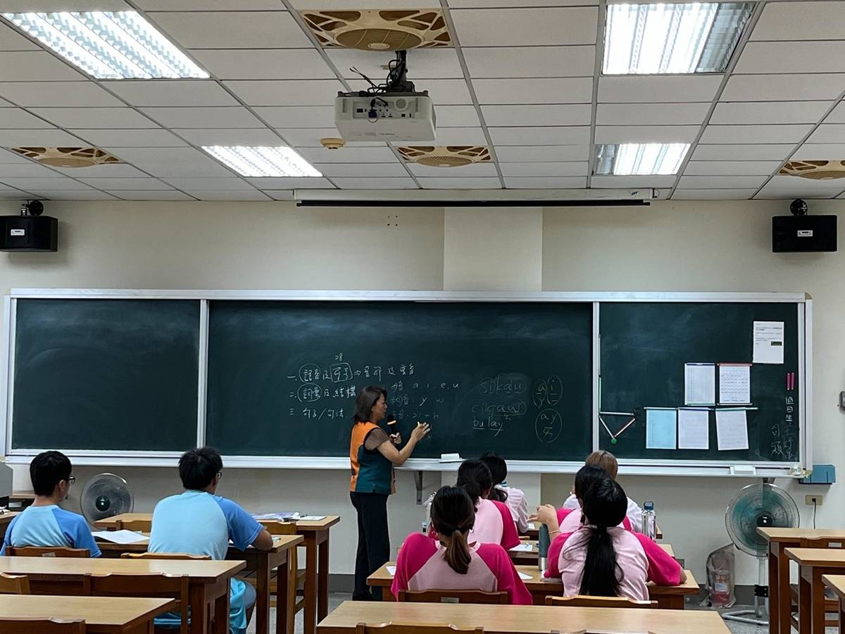 屏北高中排灣語學習 (教育部提供)
