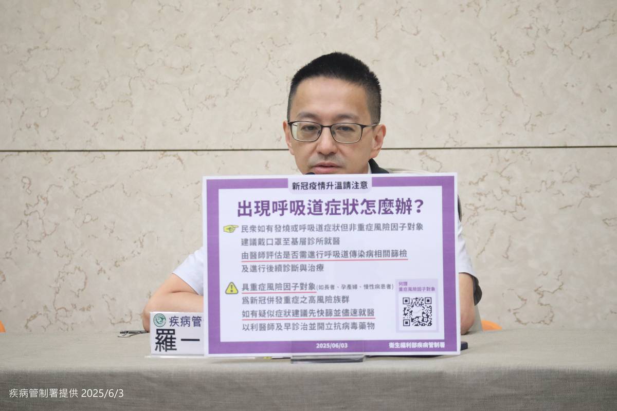 新冠持續上升 高峰預估在6月底至7月初