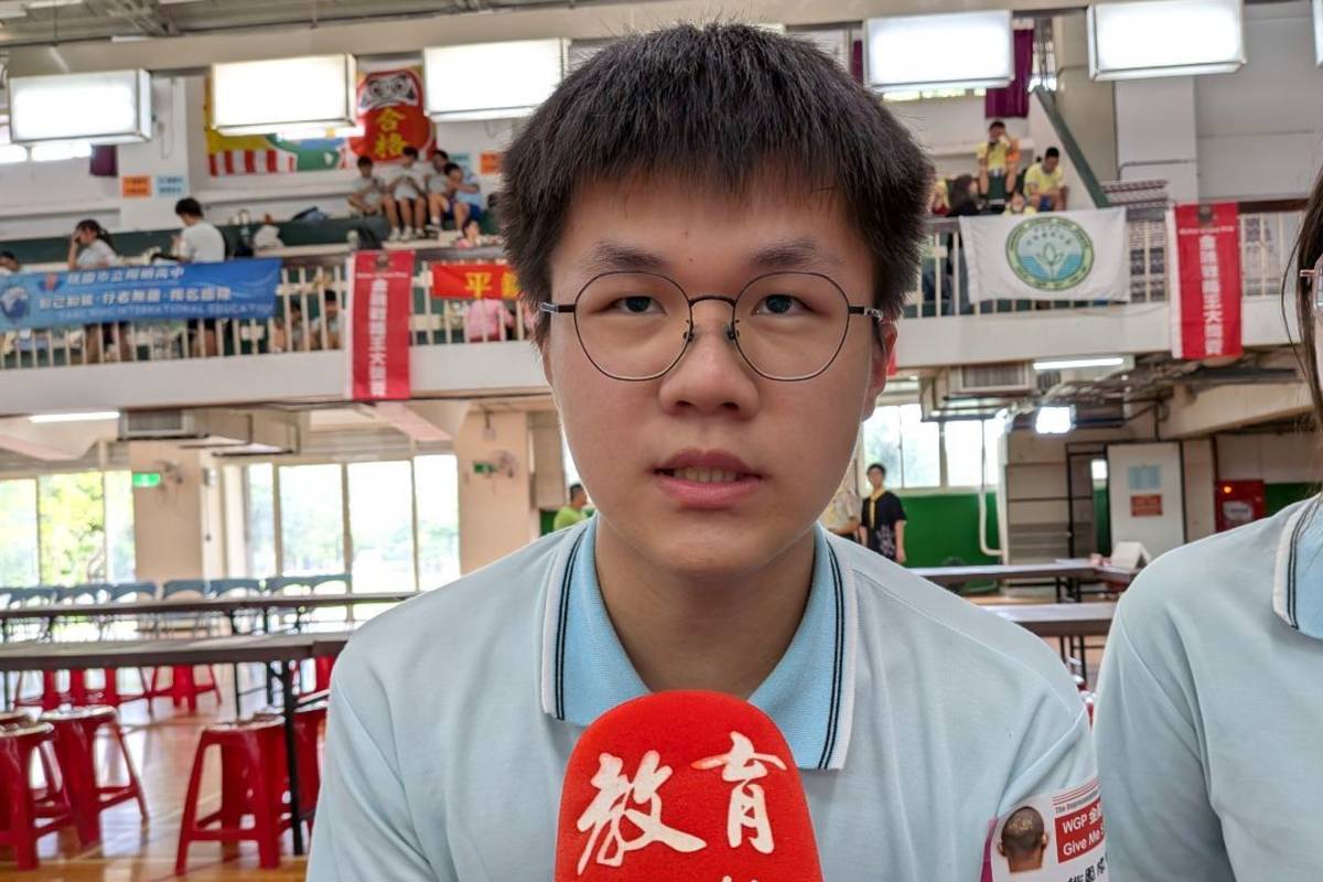 陽明高中學生吳政德表示，從金融課程中，學習用更全面的視角觀察金融事件