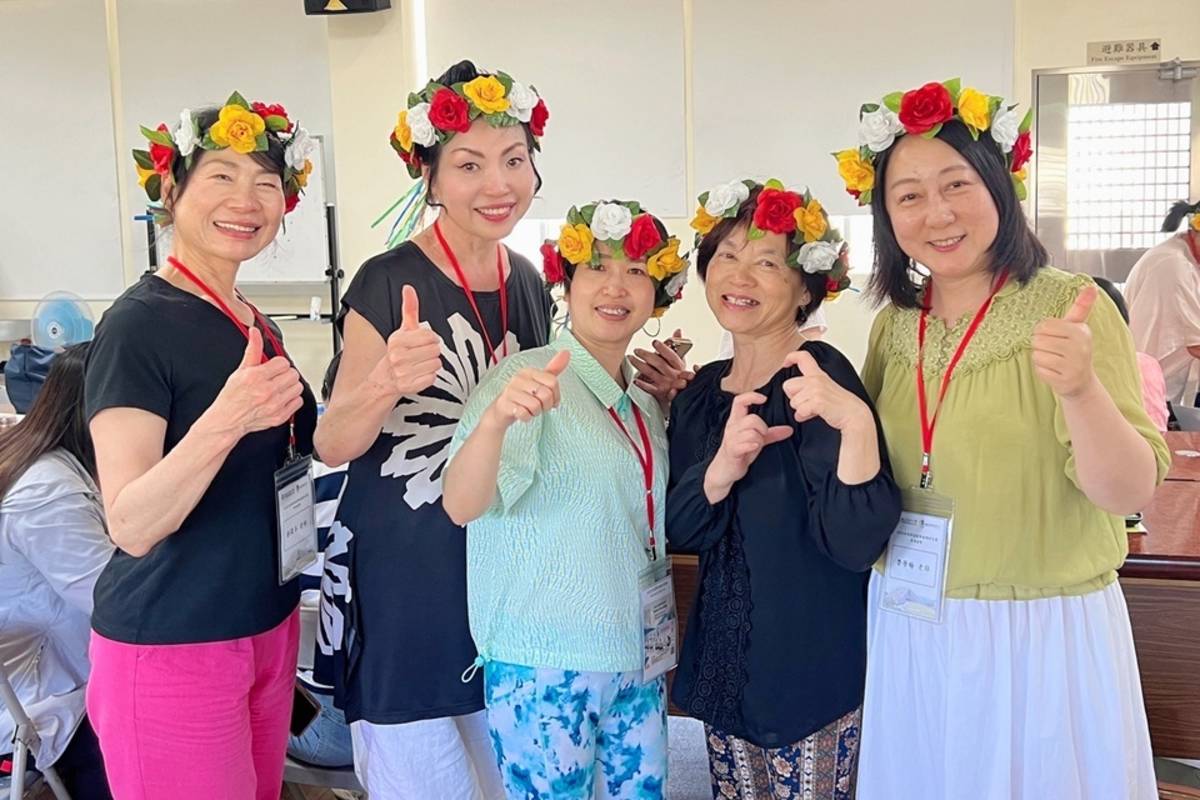 華語文教師團成員成果展示。