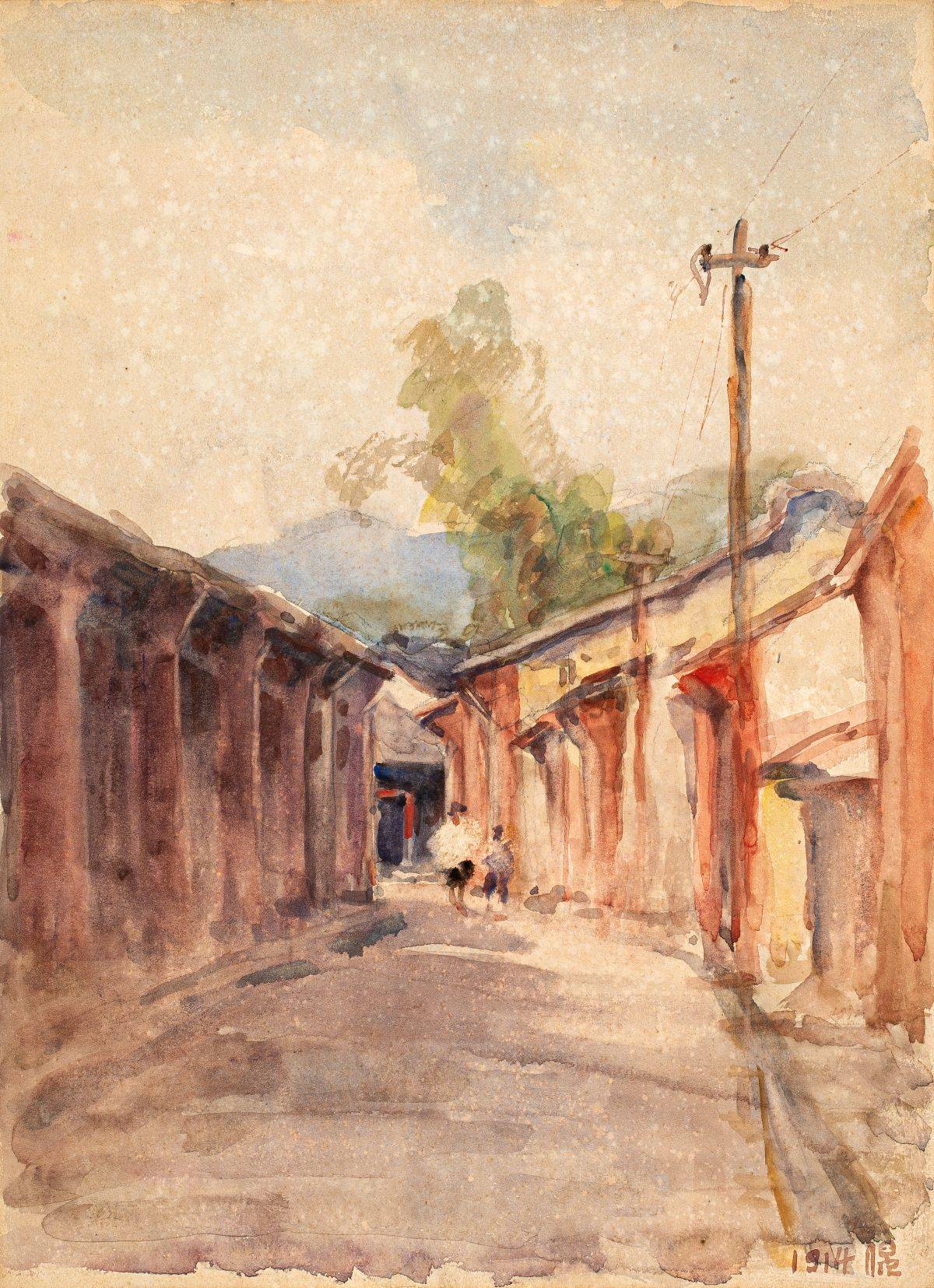 藝術家倪蔣懷作品「景美街道」