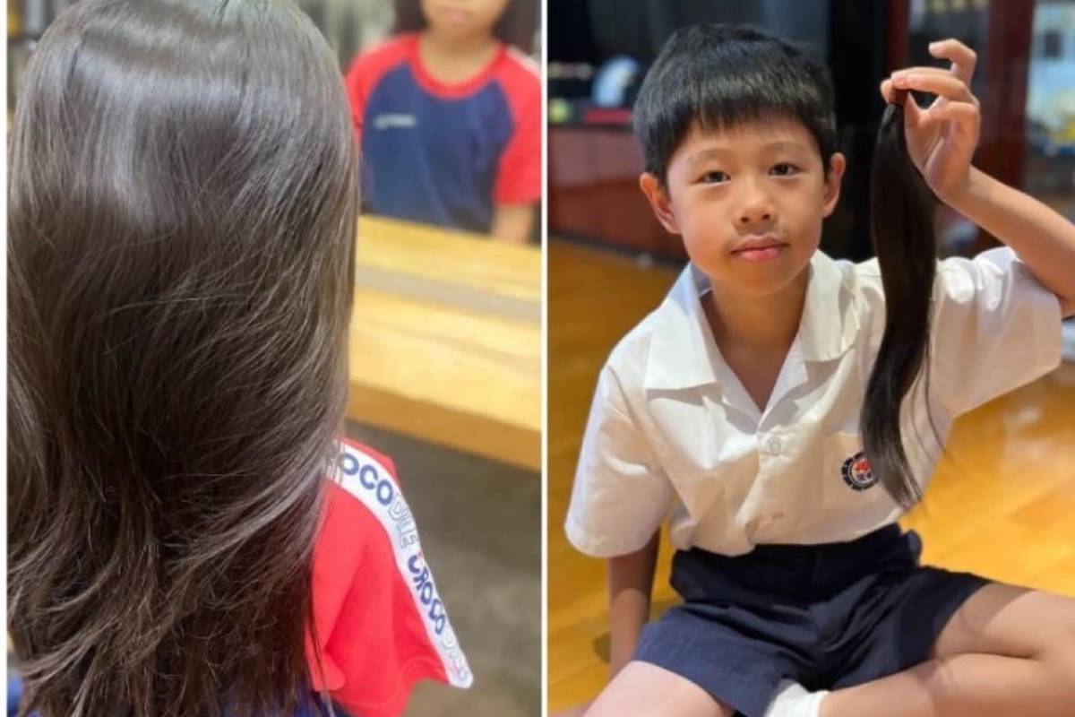 再興國小男學生捐出長髮，幫助癌友