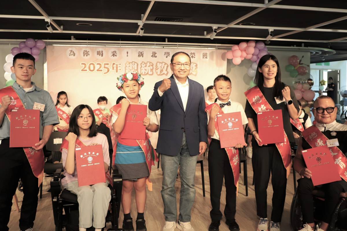 今年新北市共有6位學生榮獲總統教育獎，展現教育最動人的力量