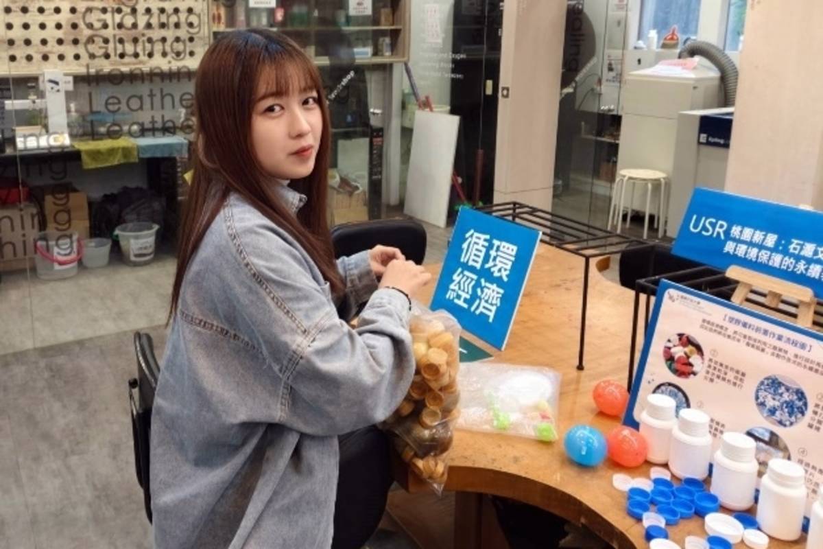 龍華科大邱詠絜獲海外圓夢基金，暑期赴法、菲展開海外永續之旅。(龍華科大提供)